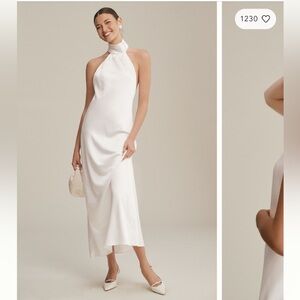 Significant Other Darcy Backless Halter Dress